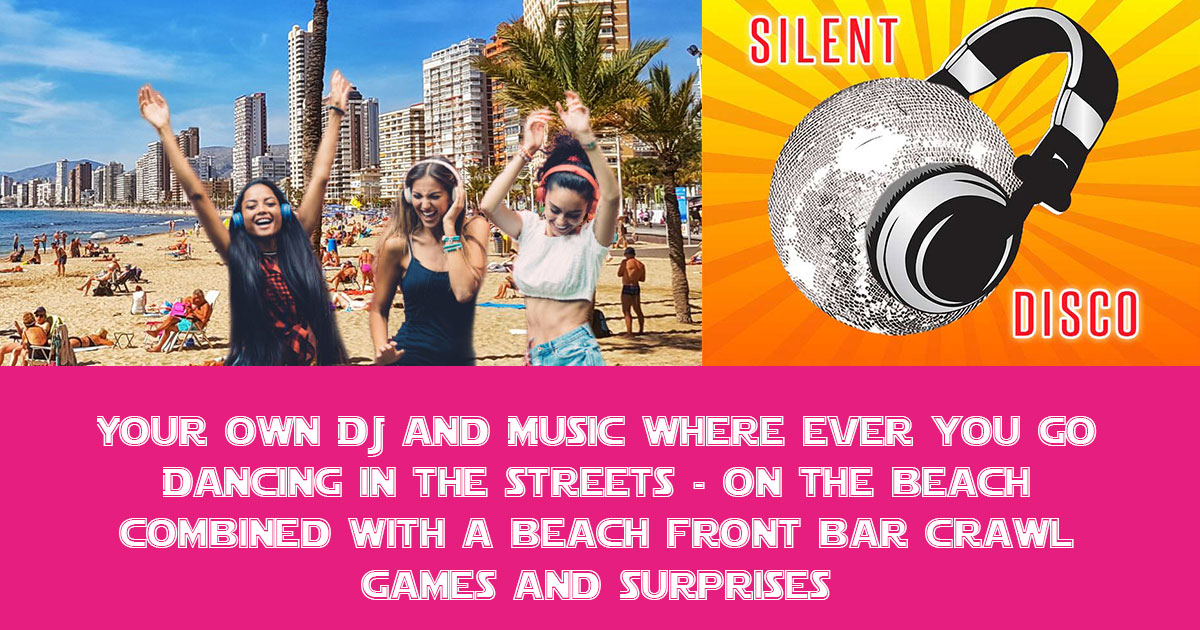 Silent Disco Benidorm Hen Party Activity